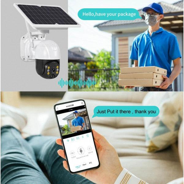 CAMERA SUPRAVEGHERE CU PANOU SOLAR SI CARTELA 1080P 3G/4G