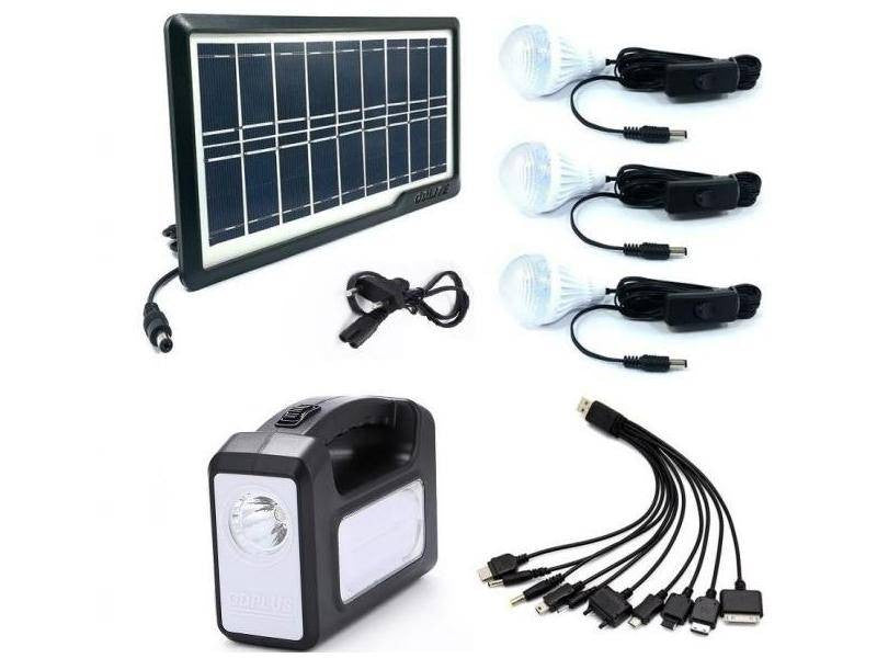 KIT SOLAR GDPLUS 7, 3 BECURI, LANTERNA INCLUSA