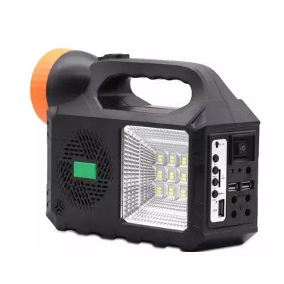 Kit Solar Iluminare GD-102 - 3 becuri - boxa si radio