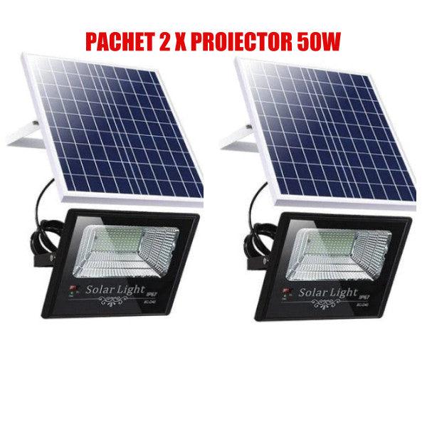 PACHET 2 X PROIECTOR SOLAR 50W