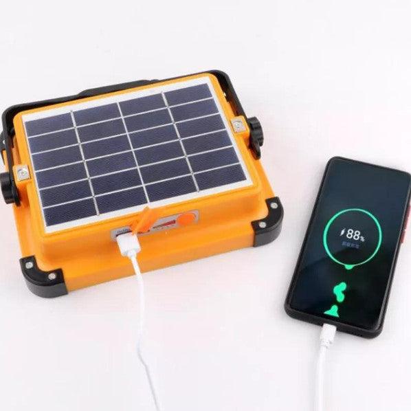 PROIECTOR LED 500W INCARCARE CU PANOU SOLAR 3 MODURI LUMINA, FUNCTIE STROBOSCOP, FUNCTIE POWER BANK