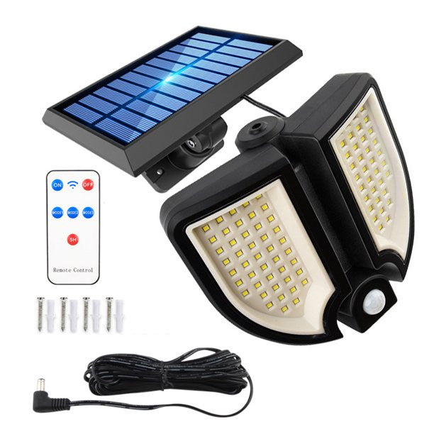 PROIECTOR SOLAR 90 LED - SENZOR MISCARE - TELECOMANDA